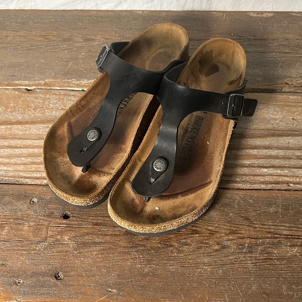 Birkenstock Black and Brown Sandals